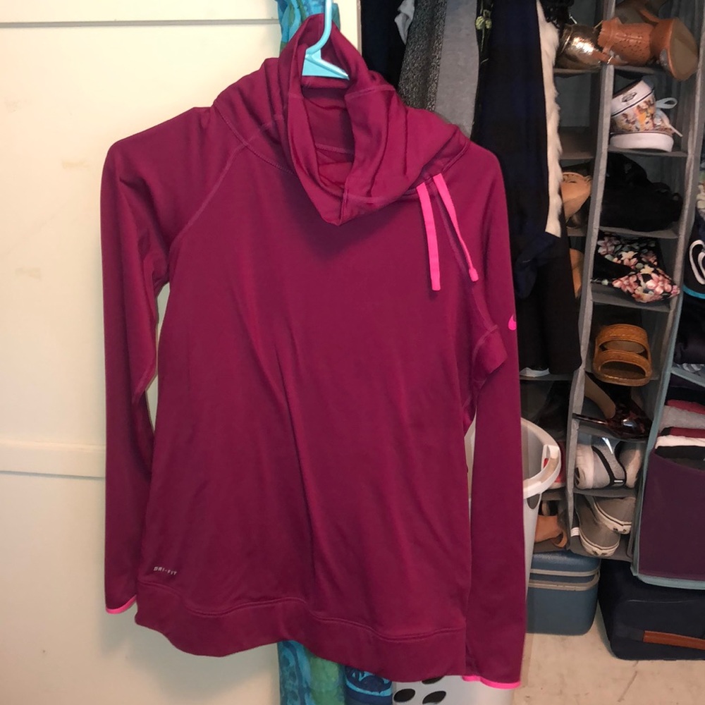 Nike dri-fit running long sleeve with turtle neck